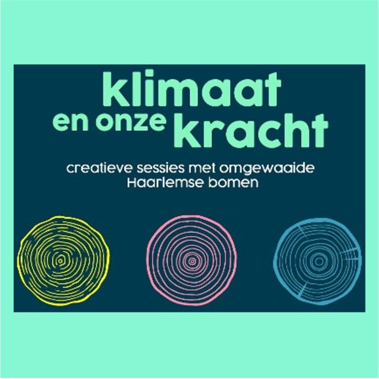 Klimaat en onze kracht: creatieve sessies met omgewaaide Haarlemse bomen; 13:00 – 14:30 en 15:00 – 16:30 uur